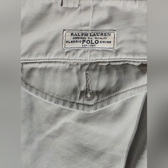 Polo Ralph Lauren Shorts Sz 34 Beige Cargo Baggy Cotton Utility Outdoor - Picture 6 of 12
